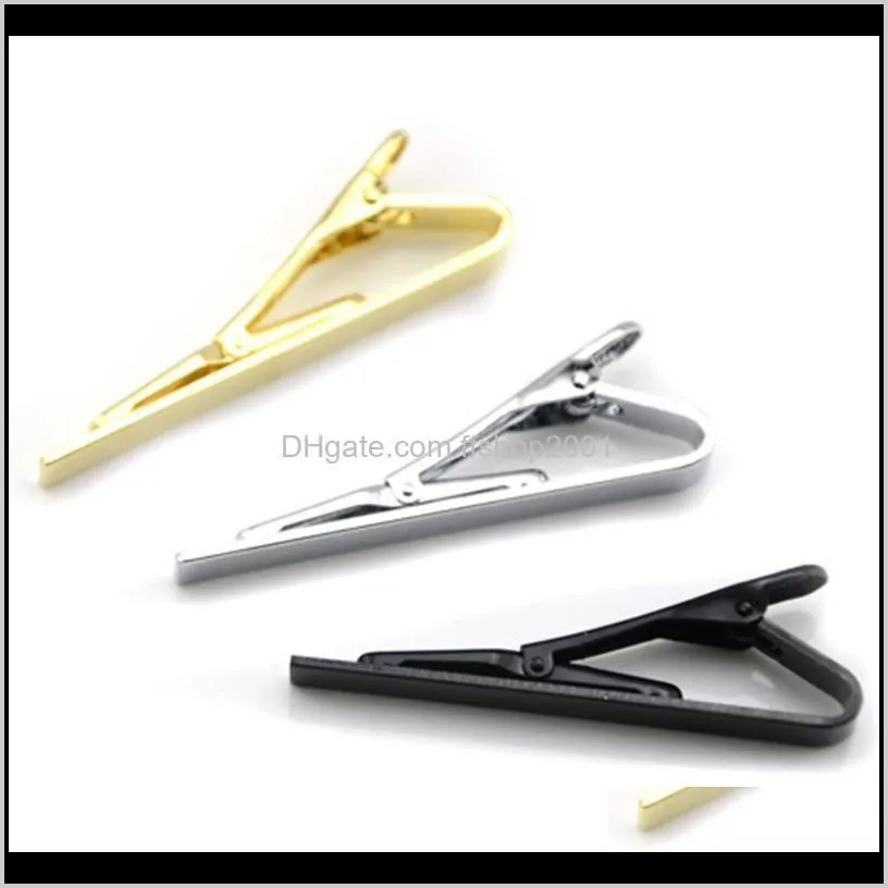 glaze silver gold black tie clips business suits shirt necktie tie bar clasps fashion jewelry for men will and sandy gift