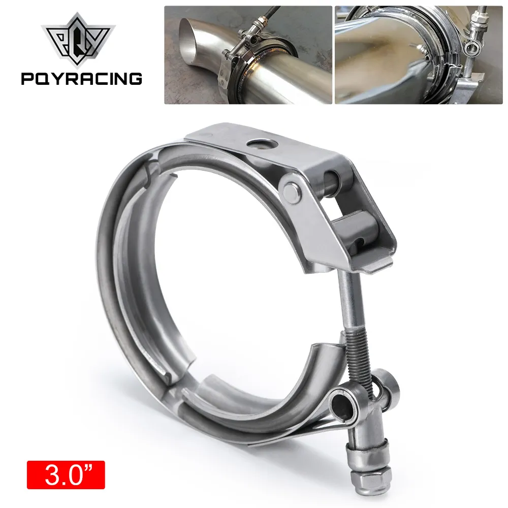 PQY - 3" MORSETTO A FASCIA A V A SGANCIO RAPIDO O NORMALE ACCIAIO INOSSIDABILE 304 TURBO/INTERCOOLER/DOWNPIPE/DOWN PIPE/TUBO FLESSIBILE PQY-VCN3/VCQ3