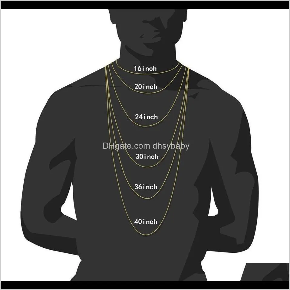 mens iced out tennis gold chain 1 row necklaces fashion hip hop jewelry necklace 3mm 4mm 5mm