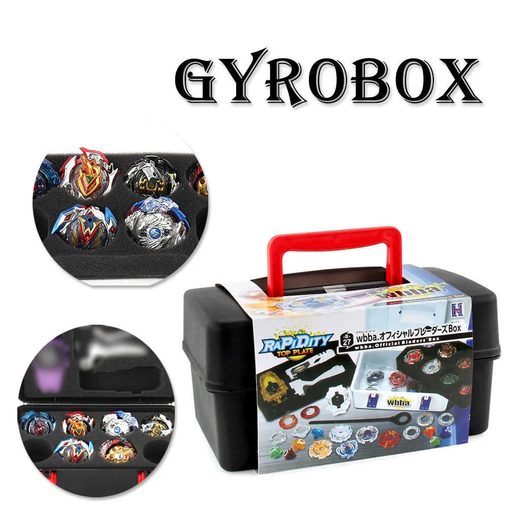 Hiinst Crianças Brinquedos Portáteis Impermeáveis ​​8 em 1 Caixa Levando Caixa Caso Organizador Brinquedos Para Crianças Caixa De Spinning Beyblade Burst Bable X0528