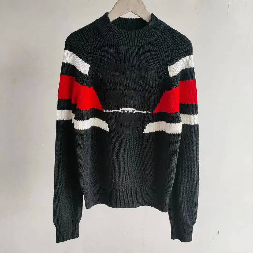 Projektant SWEATER SWEATER PULLOVER Klasyczny dzianinowy kurtka luksusowa moda ubrania damskie swobodne ekipa szyi długie rękawy