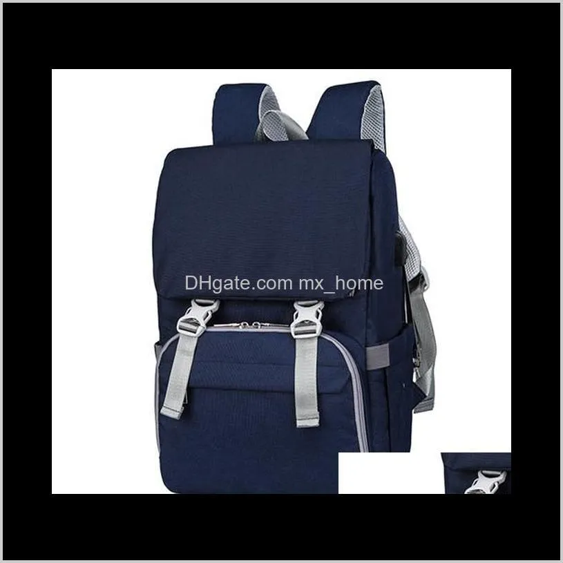 usb maternity bag multi-function diaper bag travel nursing backpacks for baby care mom nappy baby bag with stroller straps