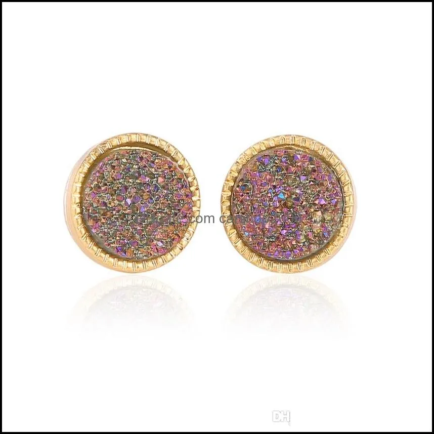 charm earrings of women`s crystal diamond studs hypoallergenic geometric shiny quartz ring men`s boys fashion jewelry