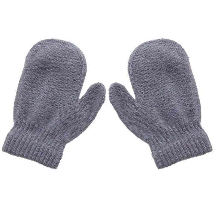 Mitaines de haute qualité pour bébés et tout-petits, gants d'hiver pour garçons et enfants, en tricot, 6 couleurs, anti-rayures, mignons, 2021