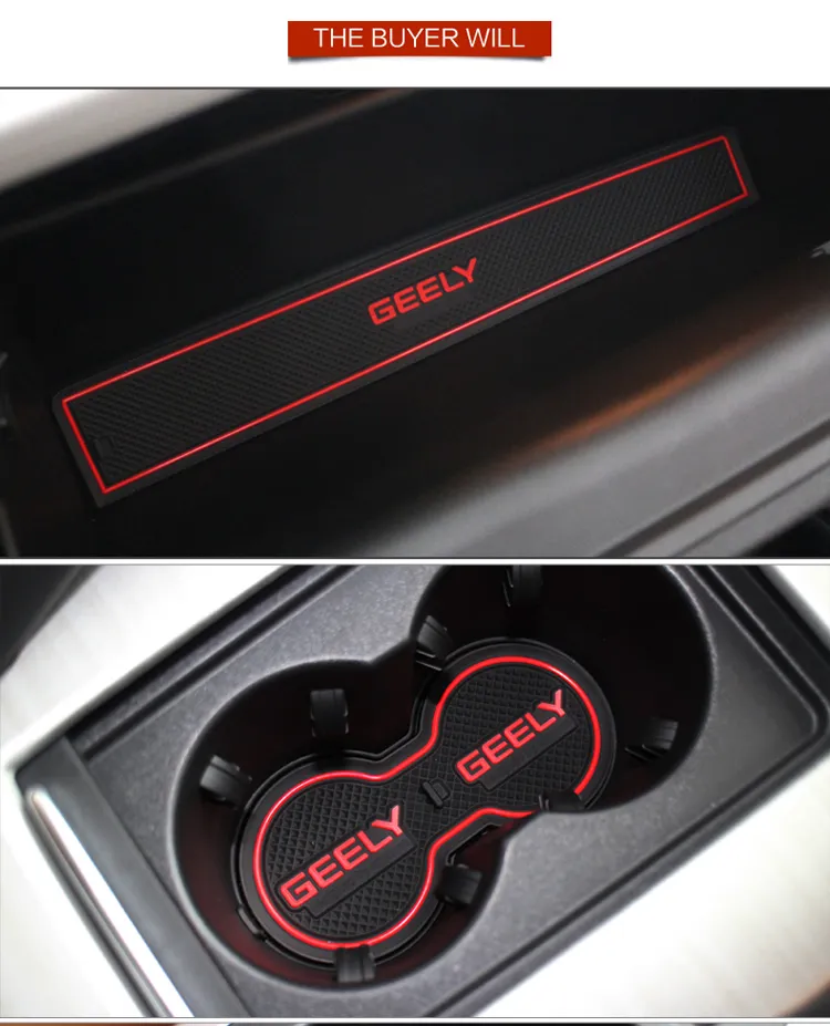 Non Slip Neoprene Rubber Strips Door Groove Mat For Geely Atlas