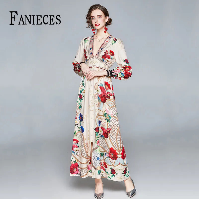 FANIECES Floral Maxi Dress With Puff Sleeves And Empire Waist Long Sleeve V Neck A Line Dress For Summer Office & Holiday Wear From Bai03, $26.78 In Bulk | DHgate.Com FANIECES Floral Maxi Dress With Puff Sleeves And Empire Waist Long Sleeve V Neck A Line Dress For Summer Office & Holiday Wear From Bai03, $26.78 In Bulk | DHgate.Com