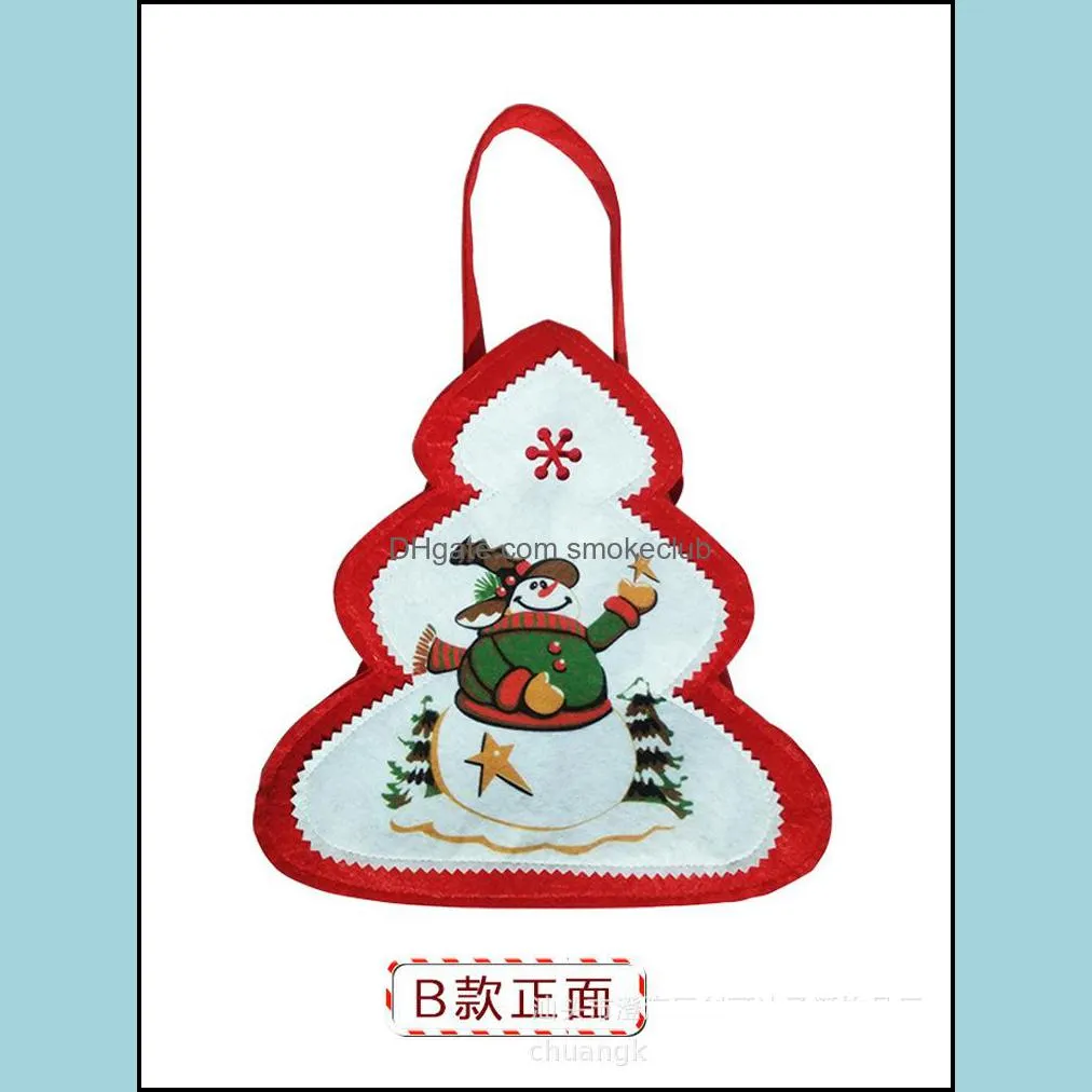 Chuangda Christmas Gift Bag Santa Claus Snowman Decoration 130