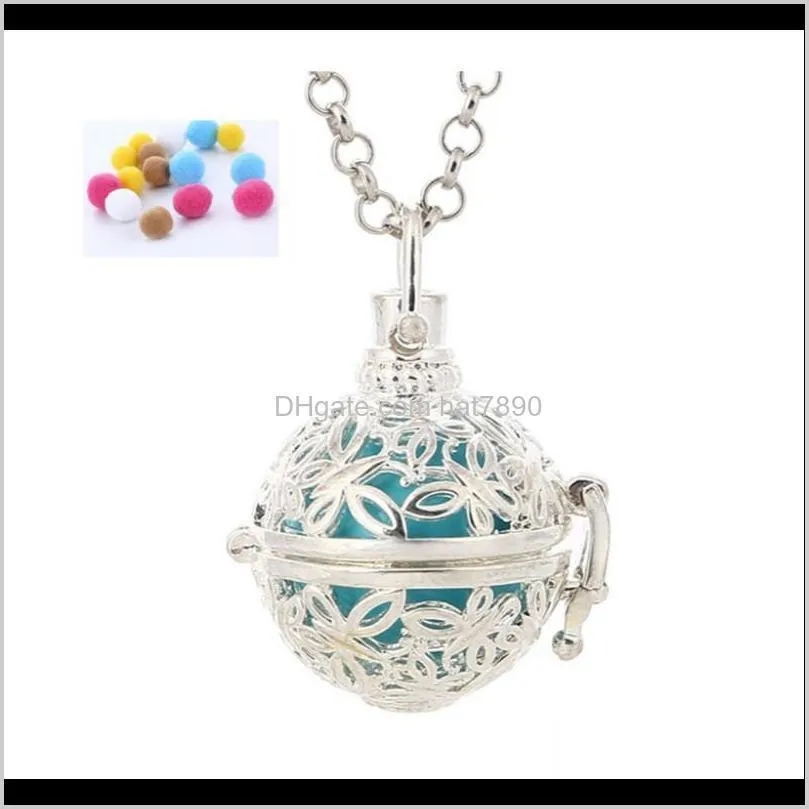 Aromatherapy Diffuser Necklaces for Women Diffuser Locket Necklace Aromatherapy Pendant Essential Oil Diffuser Necklaces 3 Colors