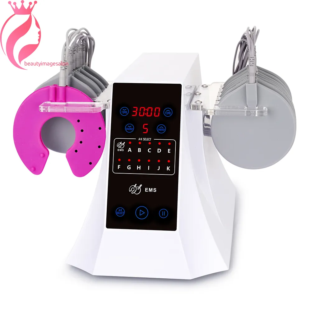 Electro Fitness EMS Training Electric Current Body Slimming Breast Massage Machine