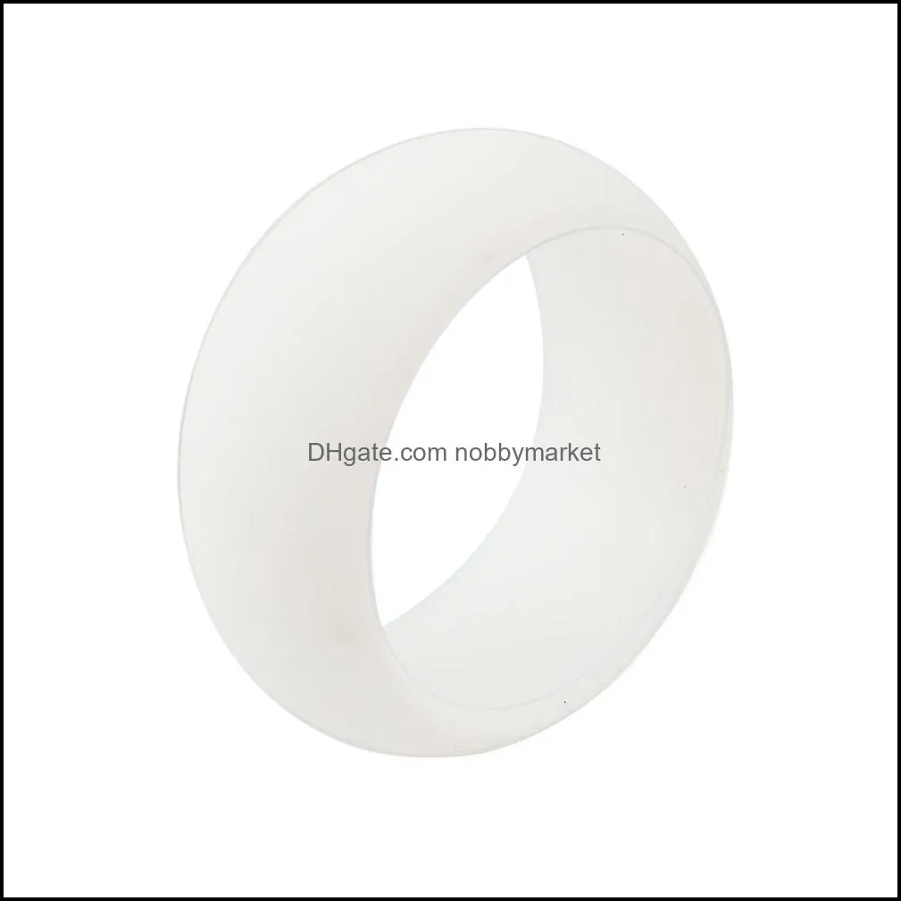 Wholesale Silicone Wedding Rings Women Men Hypoallergenic O-ring Band Comfortable Lightweigh Ring for Couple Fashion Design Jewelry in