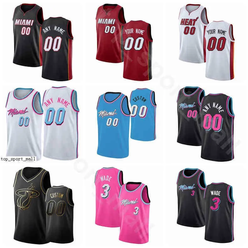 Basketball Jersey Men Women Kids Custom Screen Printed Bam Adebayo Andre Iguodala Kelly Olynyk Meyers Leonard Duncan Robinson Jae Crowder