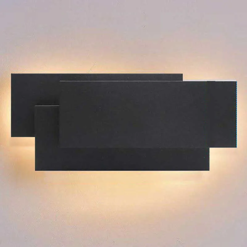 Dekoreracion hogar modern vägg sconce lampa fåfänga sovrum ljus armaturer vardagsrum dekoration 2 stilar torg runt 210724