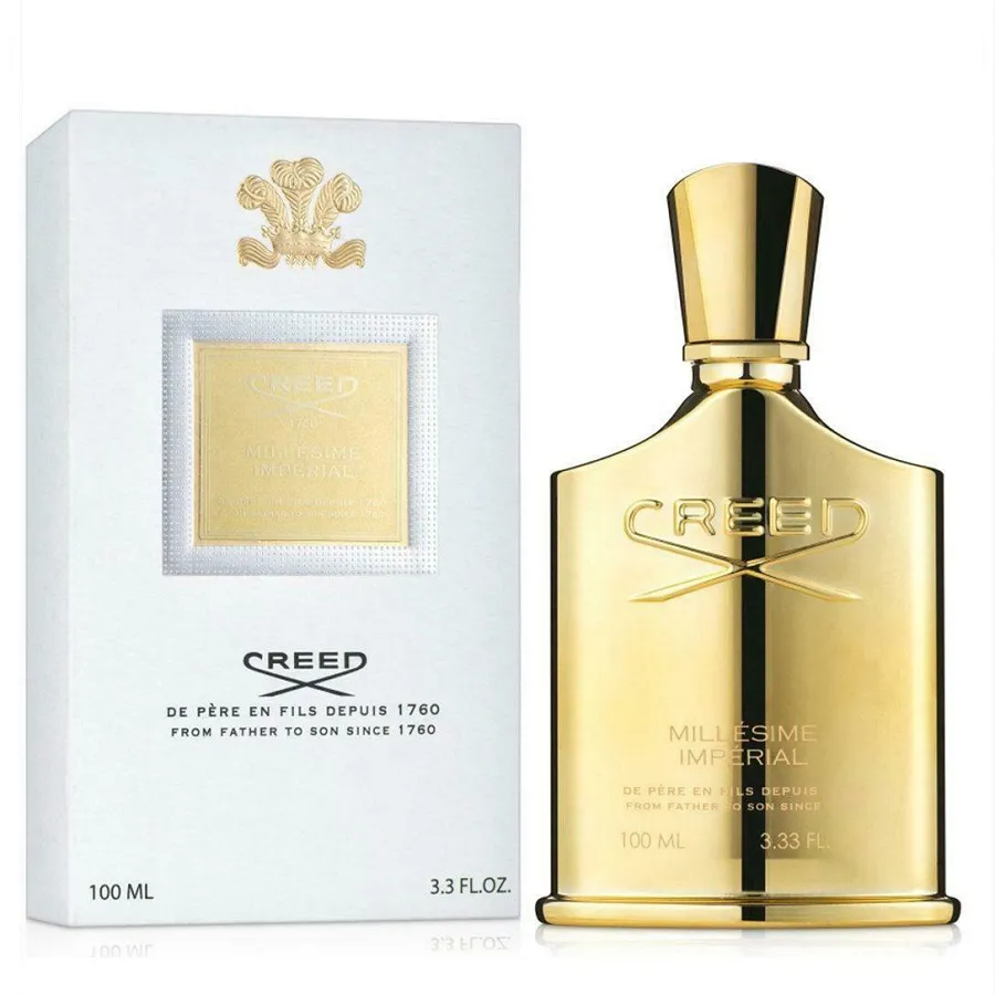 Golden Edition Creed Millesime Imperial Fragrância Unisex Perfume para Homens Mulheres 100ml Boa Qualidade Rápido Navio