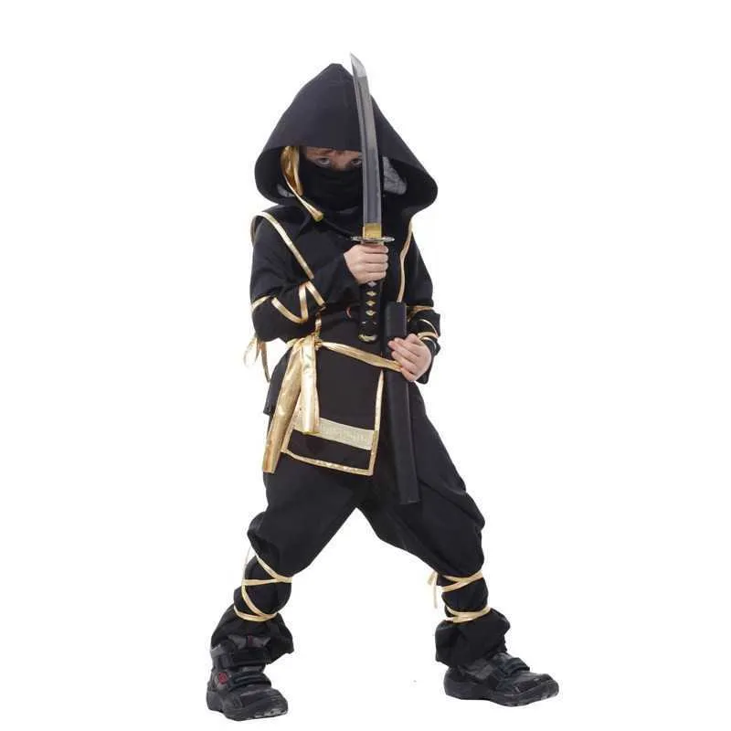Halloween Kids Ninja Costumes Cosplay Birthday Party Boys Girls Warrior  Stealth Assassin Costumes Q0910 From Yanqin05, $17.29