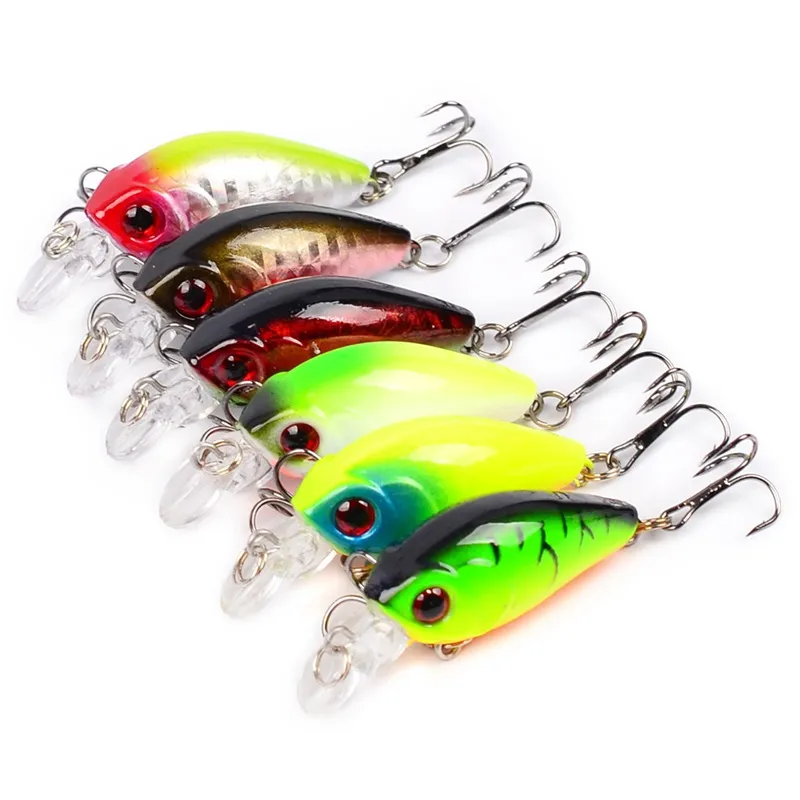 4.5 cm 4.2g Crankbait Fishing Lure Sztuczne Crank Hard Bait Topwater Minnow Węglarzy Ryby Przynęty 1096 Z2