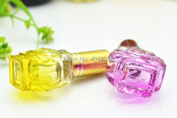 20 pcs Perfume Refillable Bottle Colorful Glass Mist Atomizer Empty Cosmetic Container Double-faced Flower 10 ML Spray Pump Vial (3)