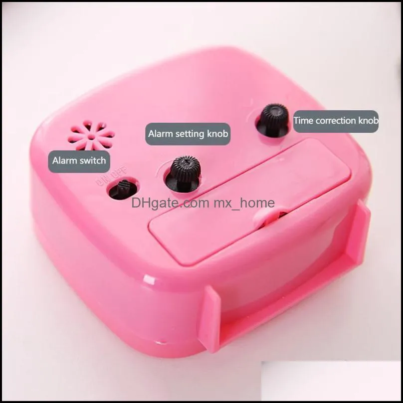 Other Clocks & Accessories Practice Square Small Bed Compact Travel Quartz Beep Alarm Clock For Chidren Student Home Desk 4 Colors