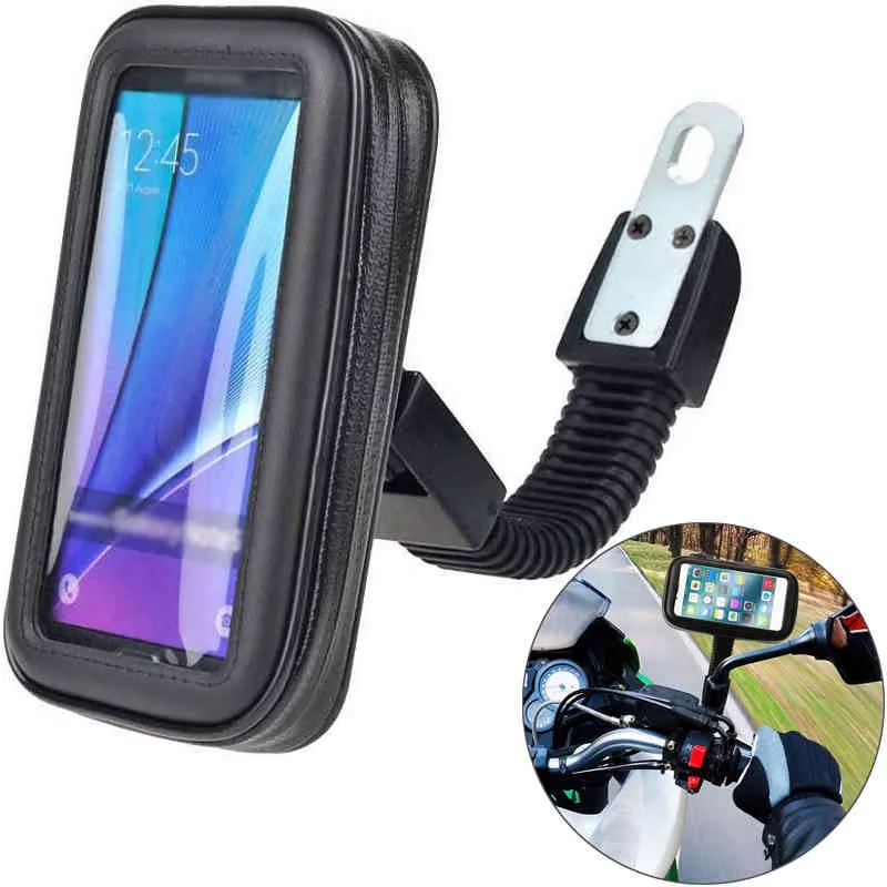 Waterdichte Motorcycle Cel Mount Universele Moto Elektrische Fiets Achteraanzicht Spiegel Telefoon Houder Stand 12 11 Samsung