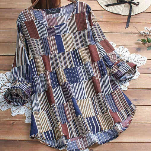 2019 fasion vrouwen o hals lange mouw losse tops casual effen shirt blouse vrouwelijke dames zomer kleding plus size L-5XL H1230