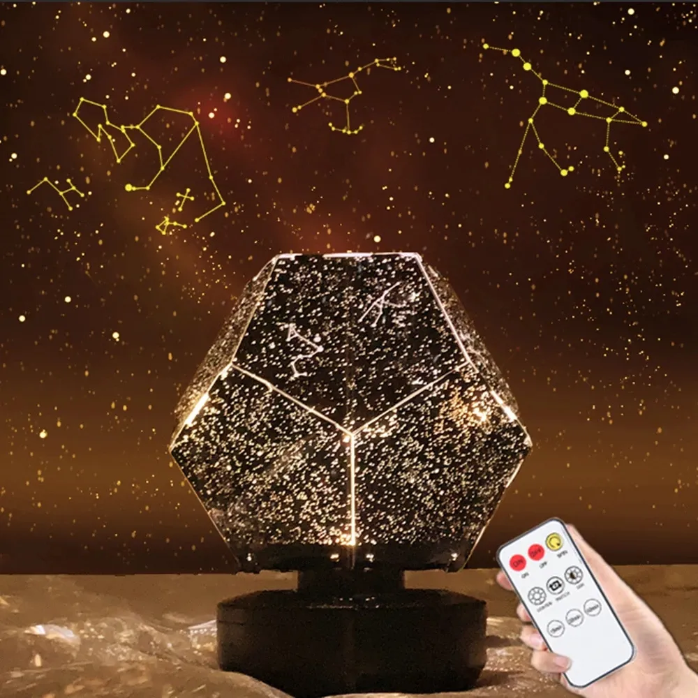 스타 프로젝터 갤럭시 램프 별이 빛나는 하늘 밤 빛 LED 테이블 램프 공간 조명 룸 유성 야간 야간 라이트 플라 티르 선물 어린이를위한 선물