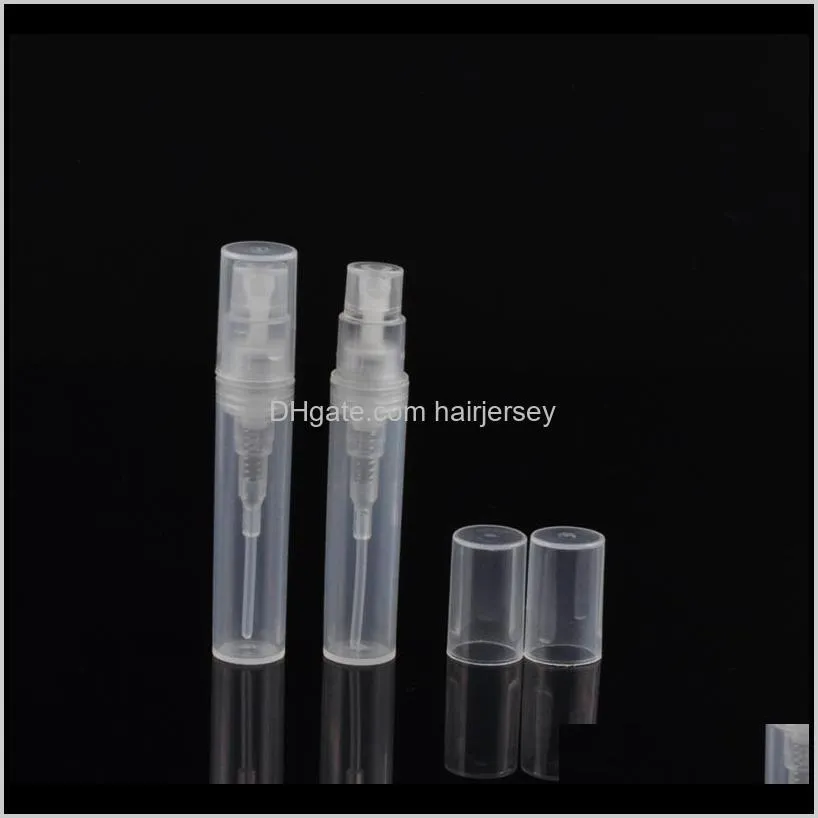 3ml atomizer empty clear plastic bottle spray refillable fragrance perfume scent sample bottle for travel party makeup