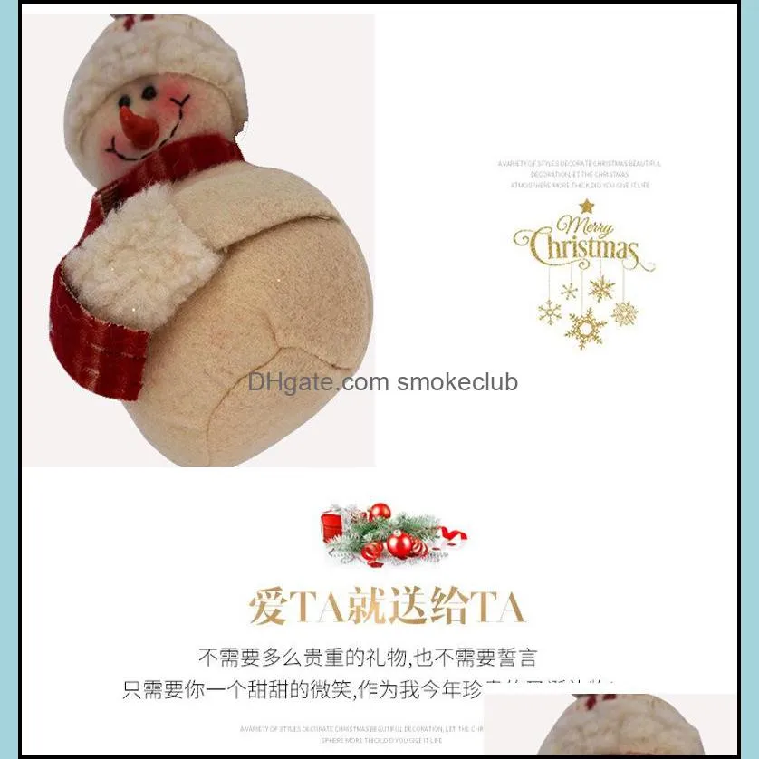 Chuangda Order Christmas Snowman Tree Pendant Plush Puppet Home Decoration 008