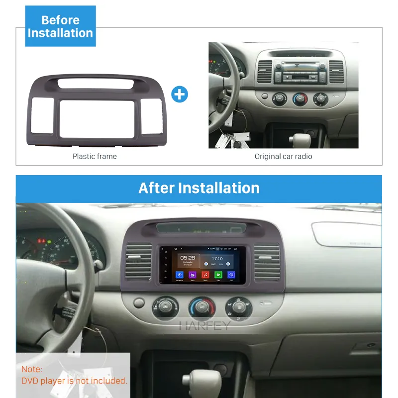 Car Radio Panel Dash Kit Cover Trim for 2024 TOYOTA CAMRY DVD Player Frame 2 Din