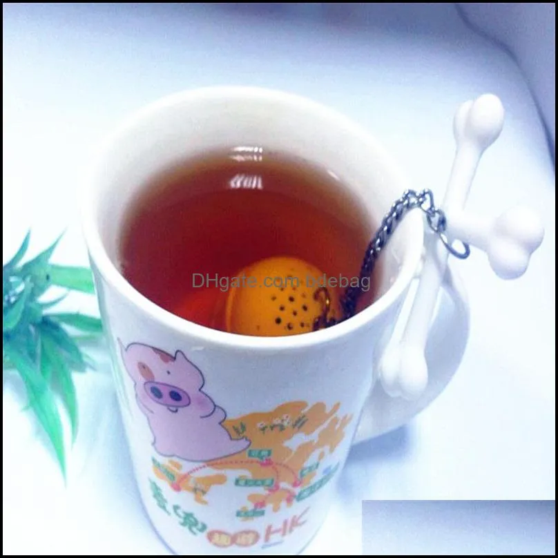 Overlying Skull Silicone Tea Infuser Loose Leaf Cute Strainer FDA LFGB Standard Creative Filter Kitchen Gadget