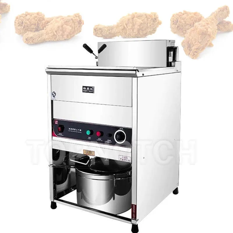 Electric Fryer Commercial Vertical Automatic Thermostat Multifunction Single Cylinder High Capacity Fry Pan Fried Chicken Chop