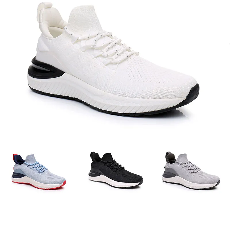 Remise Non-Marque Chaussures De Course Hommes Femmes Noir Blanc Gris Bleu Clair Léger Respirabilité Hommes Baskets Sports De Plein Air Baskets