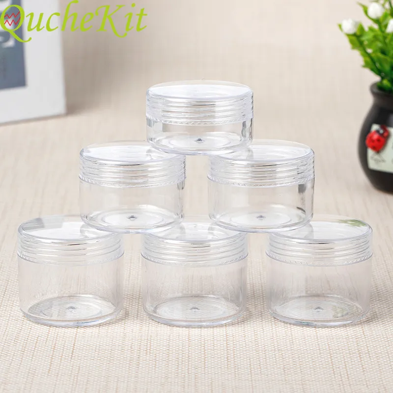 Kleine lege cosmetische navulbare steekproefflessen plastic oogschaduw make-up gezicht crème pot pot container opbergdoos