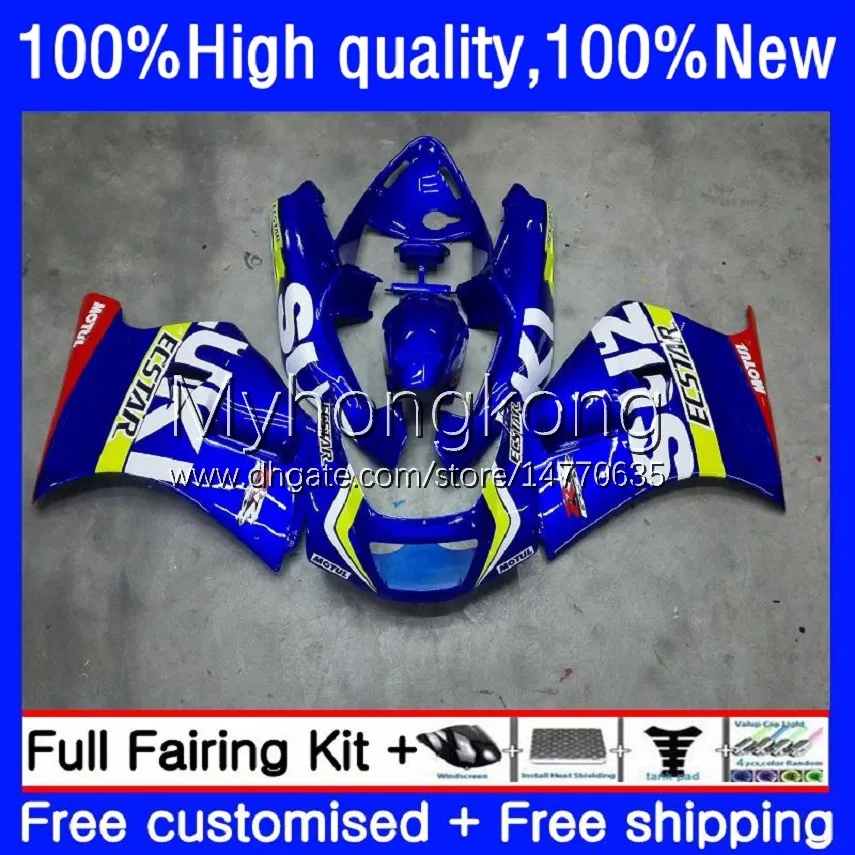 Fairings Kit för SUZUKI 250CC RGV250 SAPC VJ21 RGVT250 Body 31No.0 RGVT-250 RGV-250 VJ22 88 89 90 91 92 93 RGVT RGV 250 1988 1989 1990 1991 1992 1993 Bodywork Factory Blue