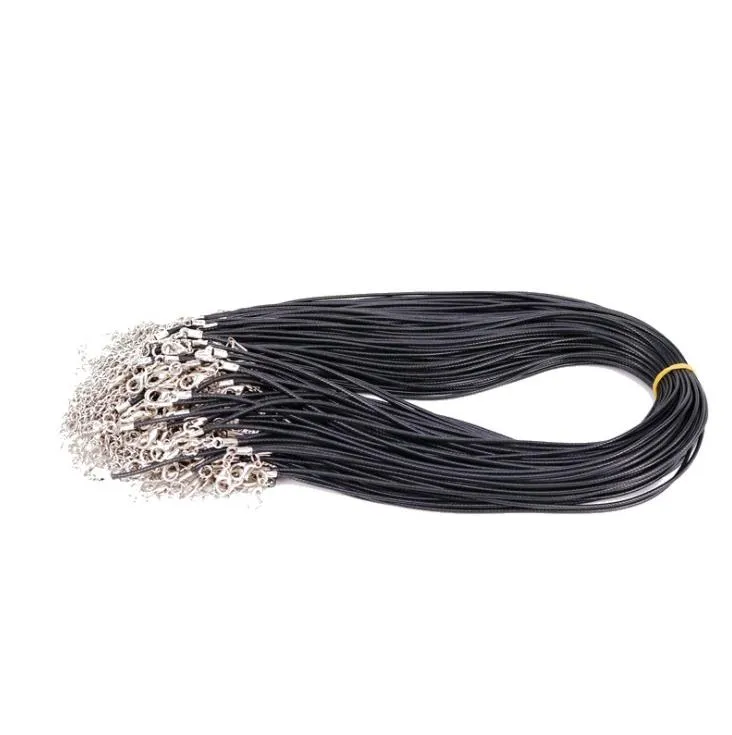 Pendant & Pendants Jewelry Drop Delivery 2021 Chains Chokers Twisted Braided Black Cord Chain Necklace String For Women Rope Leather