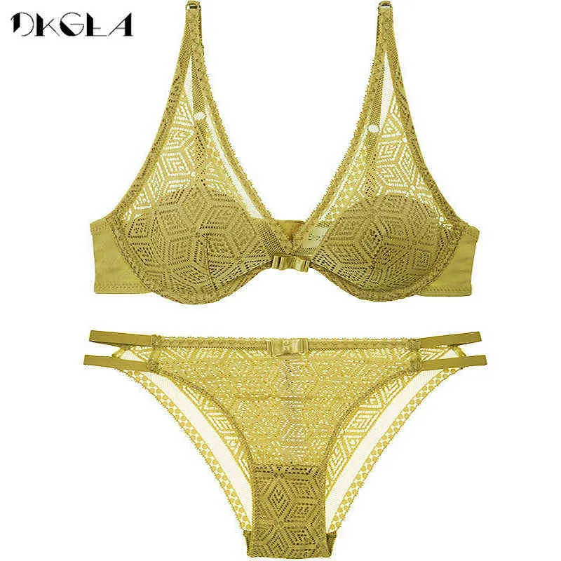 White Embroidered Hollow Brassiere Bra And Panties Set Back With Lace Underwear  Sexy Lingerie For Women A/B/C Cup Style 211104 From Dou02, $16.33