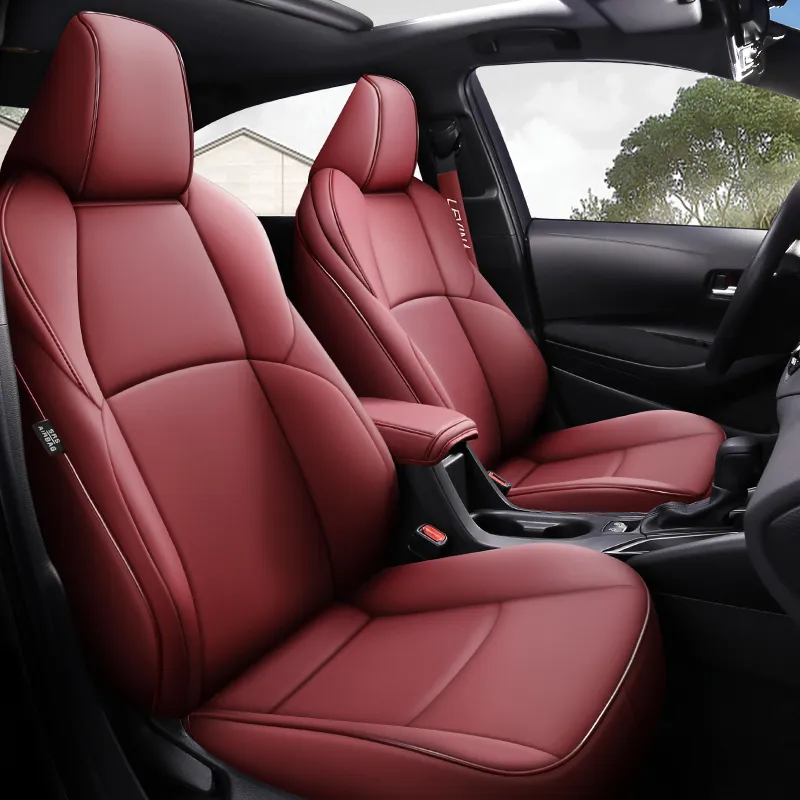 Capa de assento de carro personalizada para Toyota Select Corolla Set Capas de carros com detalhe de trilha de pneu Styling Protetor de assento automotivo Acesso interno179R