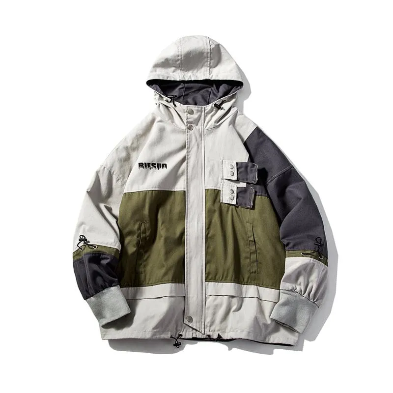 メンズトレンチコート秋の男コットンカジュアルルーズフィットデザインジャケットオーバーコートジャケットパーカープラスサイズ