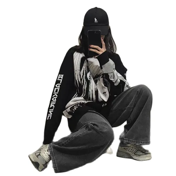 Dicke Anime Death Note Misa Amane Cosplay Tops Hoodie Harajuku Streetwear Koreanische Übergroßen Pullover Sweatshirt Frauen Hoodies G0909