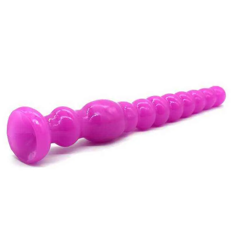 NXY Anal Toys Butt Plug Sex 여성용 Masturbation Massage 성인 1203 여성용 멀티 스테이지 긴 비즈