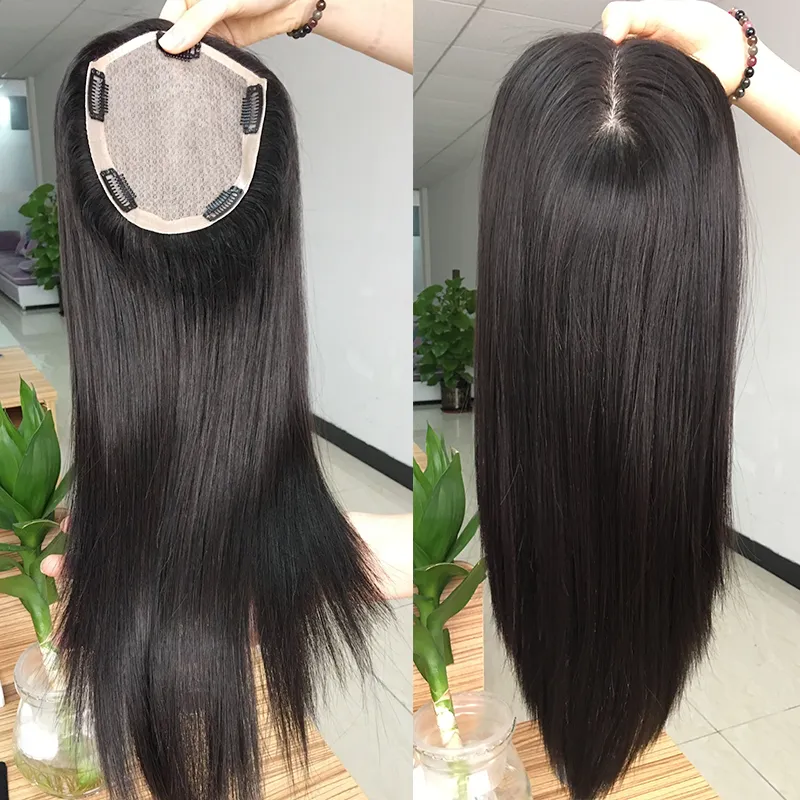 5*6INCH SLIK BASE HUSH HARR HAIR TOPPER CLAIN NARTORIAL COLLE CLAIN