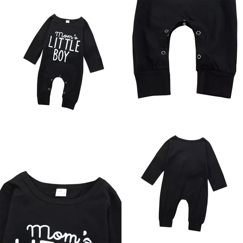 Baby Romper Black List Drukowane Dzieci Kombinezon Niemowlę Chłopcy Z Długim Rękawem Toddler Cute Baby Niemowlę Chłopiec Designer Odzież 2666 Y2