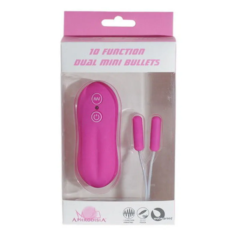 Pink 10 Speeds Waterproof Bullet Vibrators Dual Mini Bullet Remote Control G Spot Masturbation Vibrating Sex Toys For Female (3)