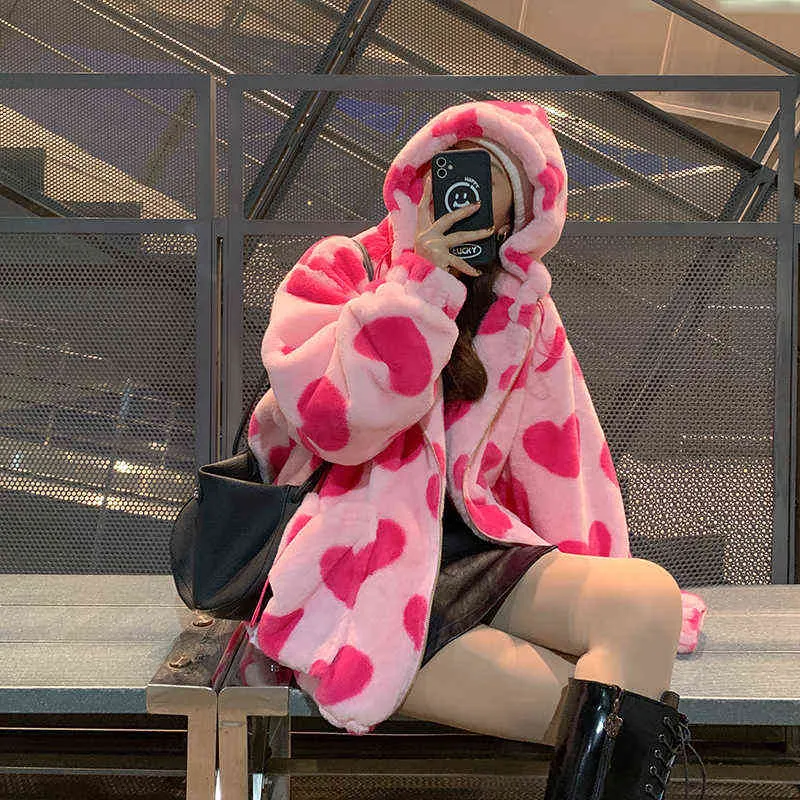 Cozy Winter Teddy Bear Coat Primark For Women Loose Hooded Plush