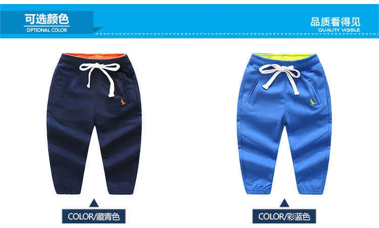  Spring Autumn Casual 2 3 4 5 6 7 8 9 10 Years Solid Color Cotton Drawstring Child Baby Kids Boys Sports Long Trousers Pants (8)