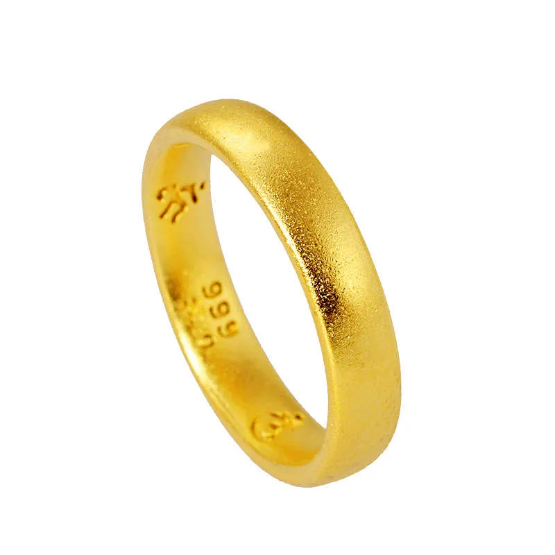 Mantra feminina 24k banhado a ouro banda anéis njgr023 moda presente de casamento mulheres amarelo ouro placa jóias anel