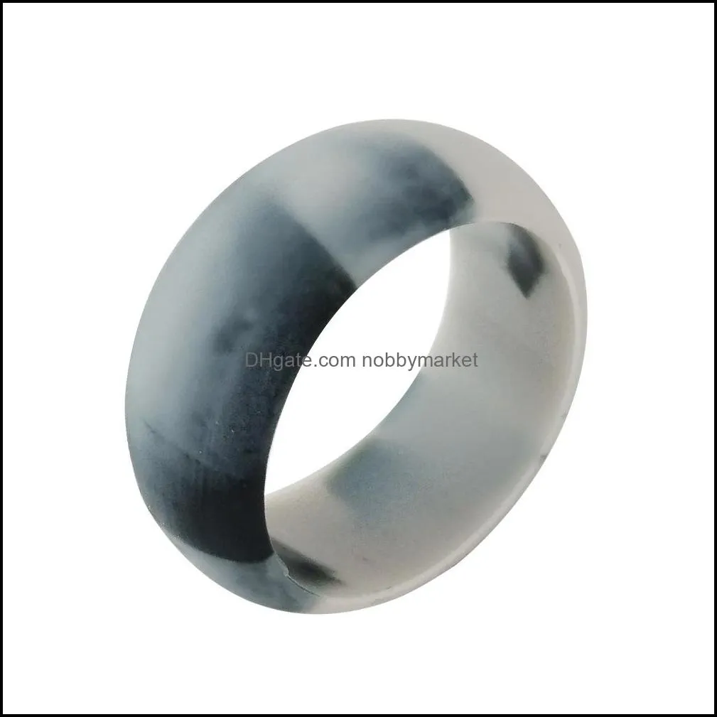 Wholesale Silicone Wedding Rings Women Men Hypoallergenic O-ring Band Comfortable Lightweigh Ring for Couple Fashion Design Jewelry in