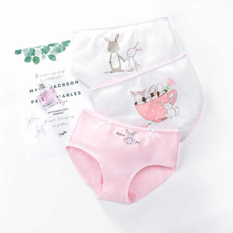 Adorable Deer Print Baby Kidley Panties For Girls Soft Cotton Boxer Shorts  With Cartoon Rabbit Design Set Of 3 From Cong05, $10.97