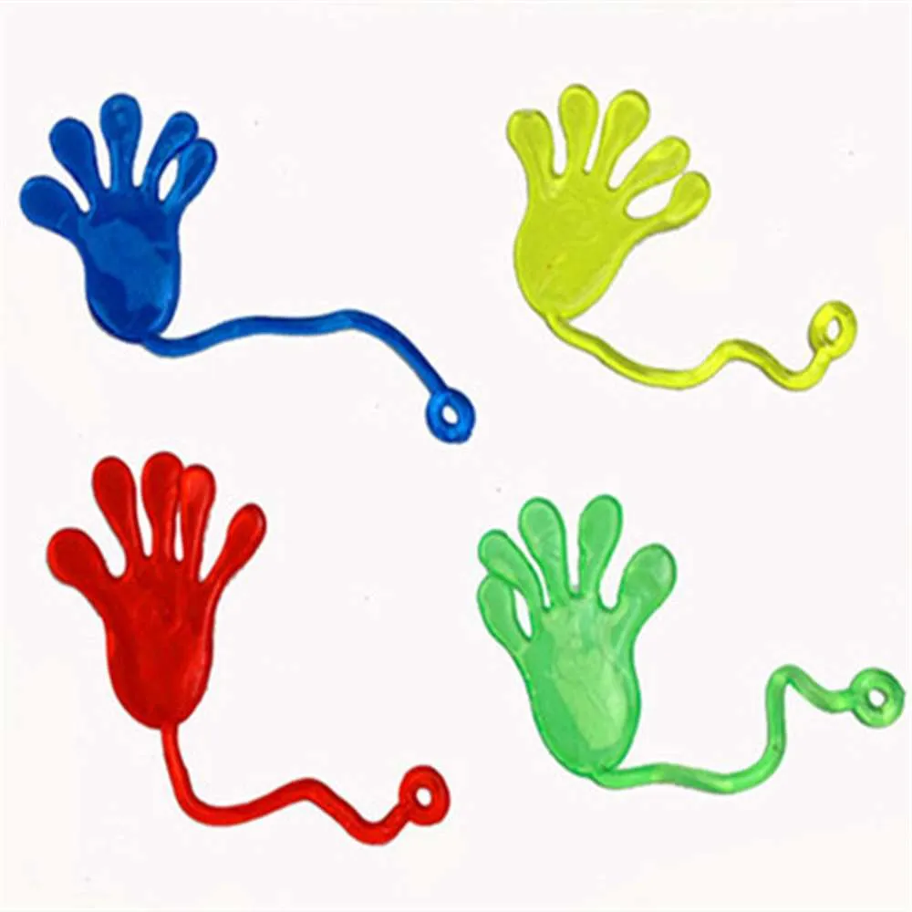 Reminiscent toys elastic telescopic sticky large wall climbing palm toy prank small hands