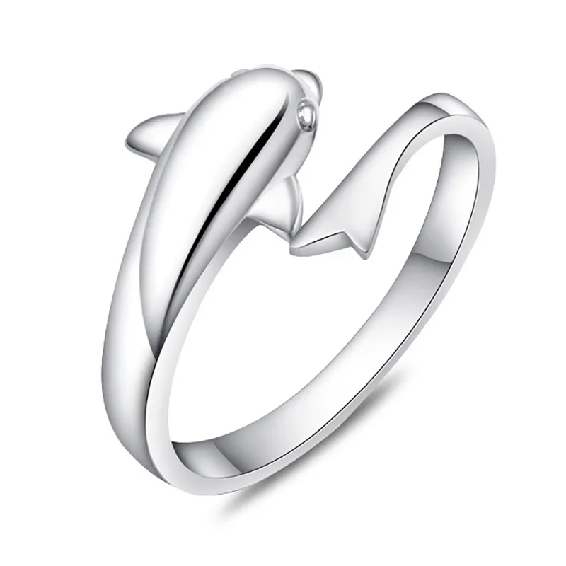 Anillos de delfines de plata deals