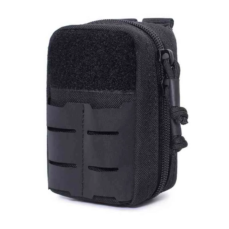 Molle Pouch Hunting Survival EHBO-tas Compact Tactical Taille Tas Draagbare Camping Wandelen Medicijnen Houders Licht Beltassen Y1227