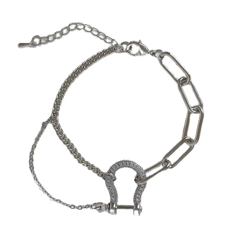 Link, Ketting 2021 Trendy Niche Design Armband Legering op Hand Dames Accessoires Mode Sieraden Het geschenk